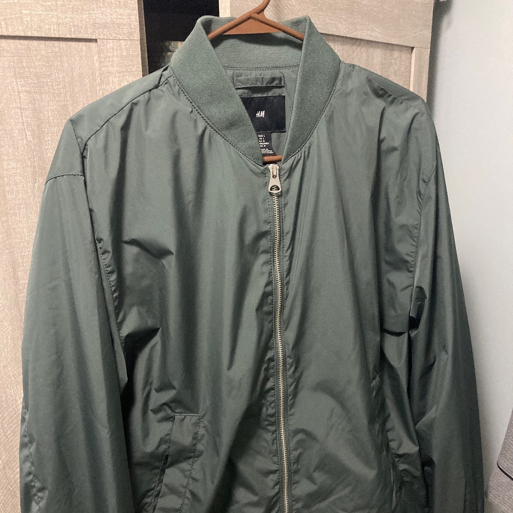 H&M Safe Green Bomber